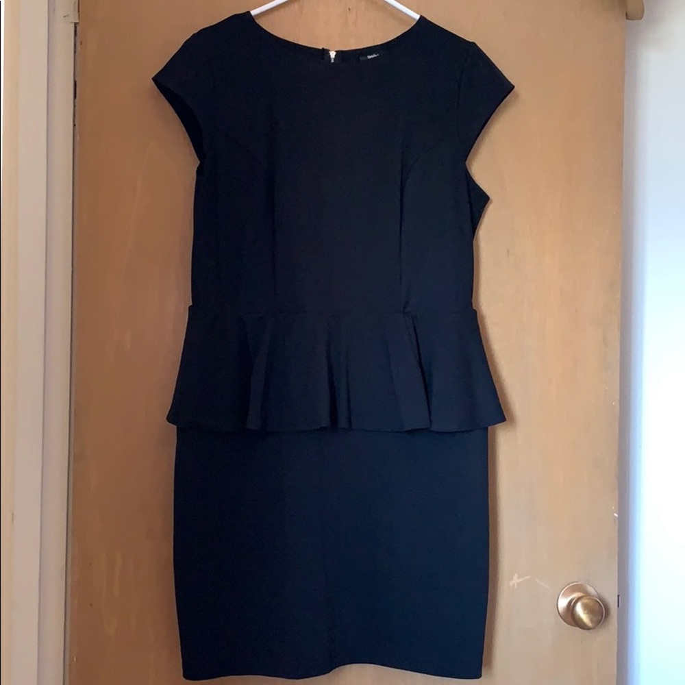 Mossimo Peplum  Black Dress. EUC. Size XXL.